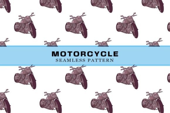 Download Motorcycle Seamless Pattern - Seamless pattern Collection