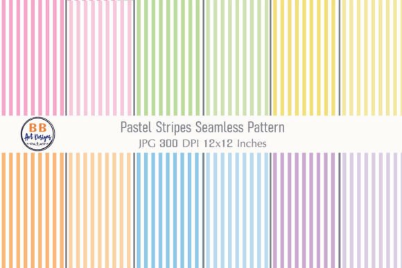 Download Pastel Stripe Seamless Pattern Paper - Seamless pattern Collection