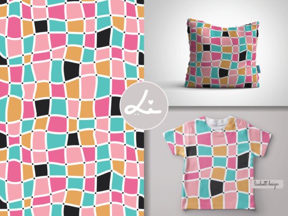 Download Mosaic Seamless Pattern, Retro Squares - Seamless pattern Collection