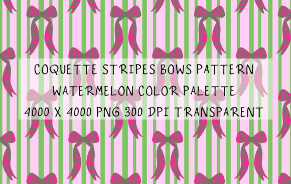 Download Coquette Stripes Bows Pattern - Stripes Collection