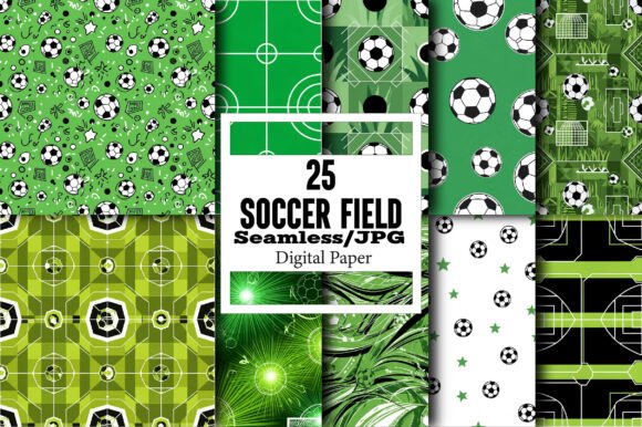 Download Seamless Soccer Field Digital Papers - Premium Resources
