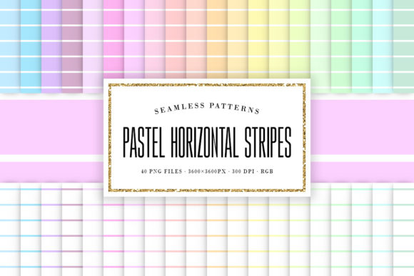 Download Pastel Horizontal Stripes Patterns - Stripes Collection