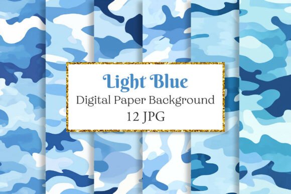 Download Light Blue Camo Seamless Pattern - Seamless pattern Collection