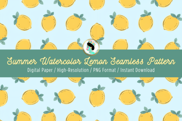 Download Summer Citrus Lemon Seamless Pattern - Seamless pattern Collection