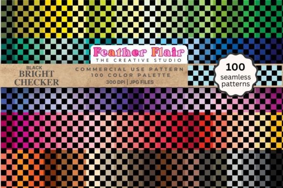 Download Colorful Checker Seamless Pattern Paper - Seamless pattern Collection