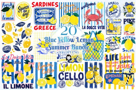 Download Blue Yellow Summer Lemon Clipart - Lemon clipart Collection