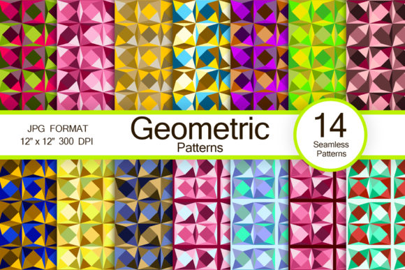 Download Geometric Abstract Seamless Patterns - Seamless pattern Collection