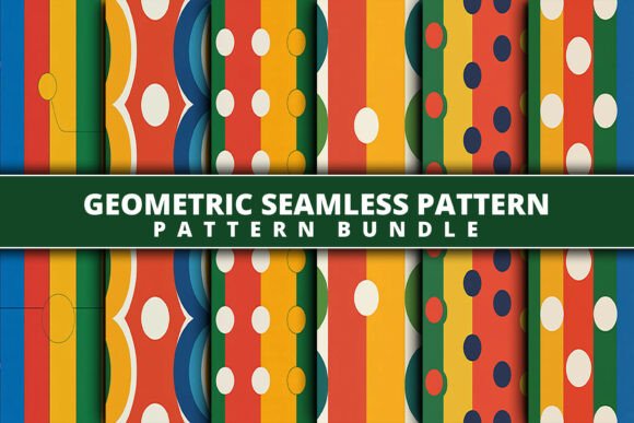 Download Colorful Geometric Seamless Patterns - Seamless pattern Collection