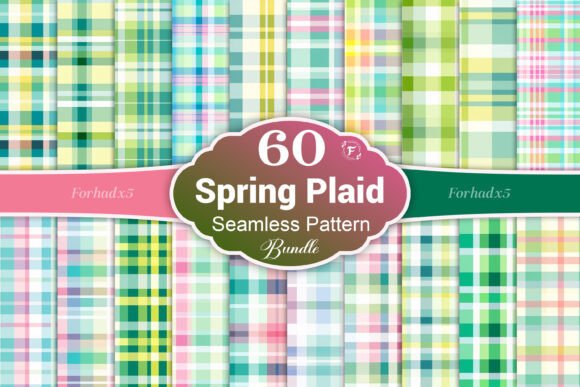 Download Spring Plaid Seamless Pattern - Seamless pattern Collection