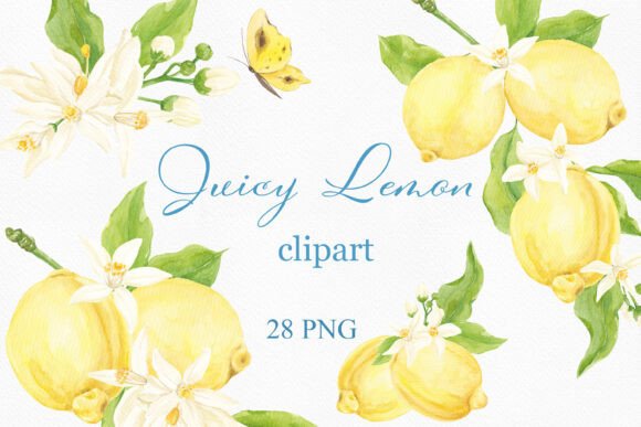 Download Watercolor Lemon Clipart, Arrangements - Lemon clipart Collection