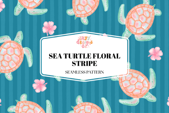 Download Sea Turtle Stripes Pattern - Stripes Collection