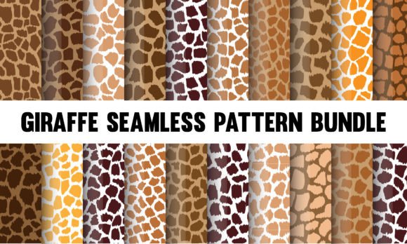 Download Giraffe Seamless Pattern Bundle - Seamless pattern Collection