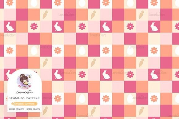 Download Eeaster Checkered Seamless Pattern File - Seamless pattern Collection